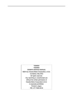 Yamaha YZ250 Service Manual service manual preview page 10
