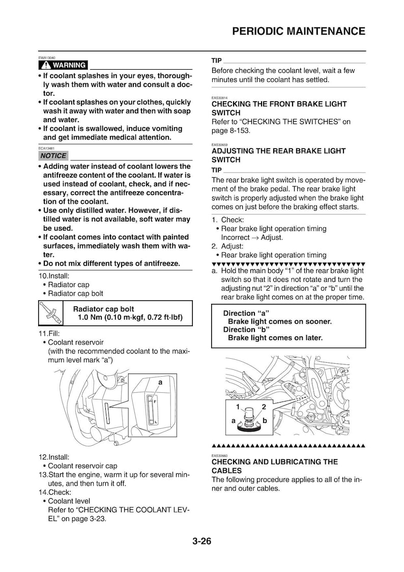Yamaha XSR700 MTM690 Service Manual 2016-2020 Motorcycle service manual preview page 3
