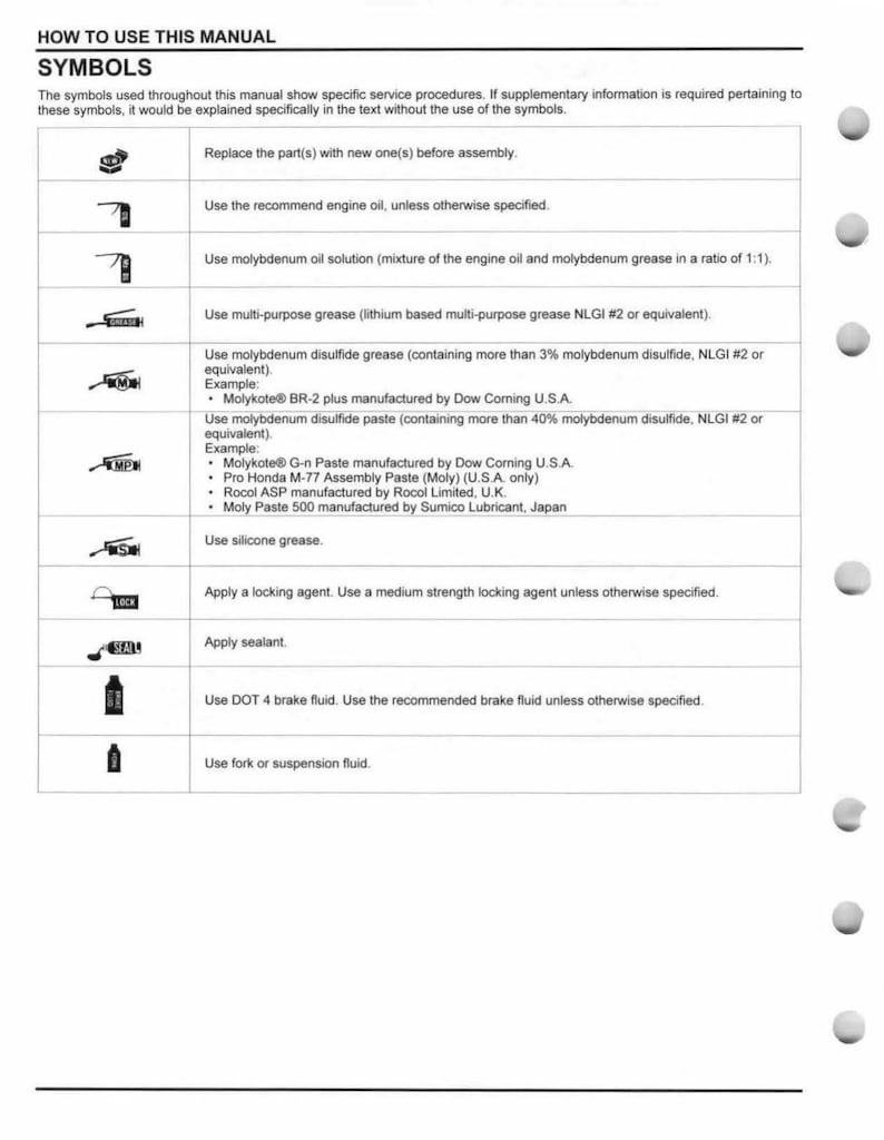 Honda CRF450R CRF450RX Service Manual service manual preview page 8