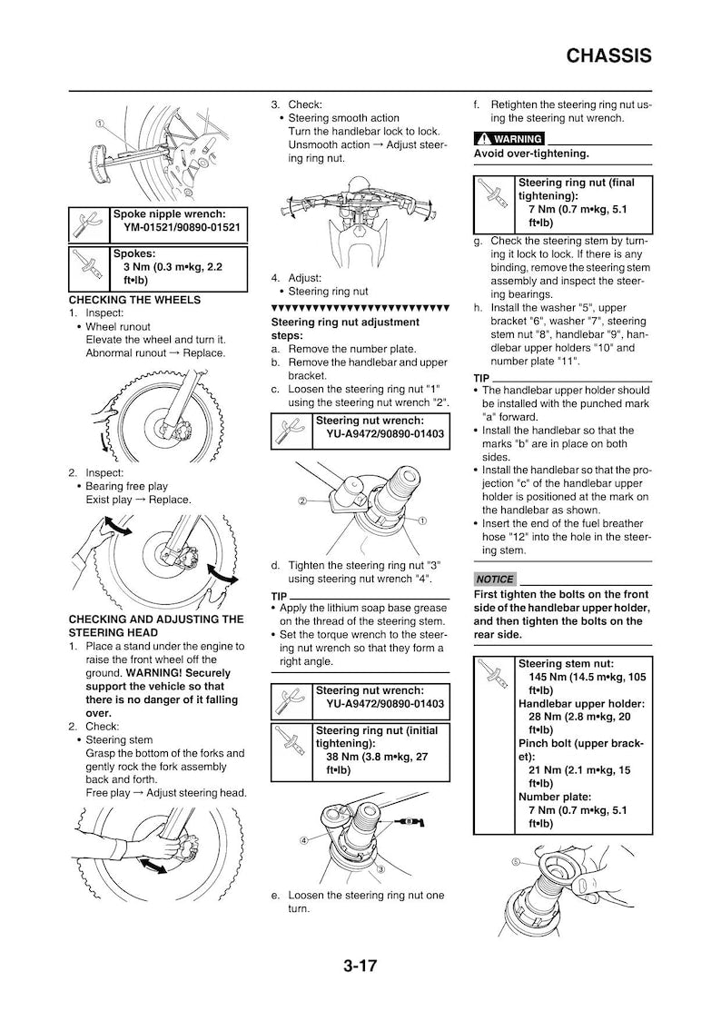 Yamaha YZ125 YZ125G2 Service Manual service manual preview page 4