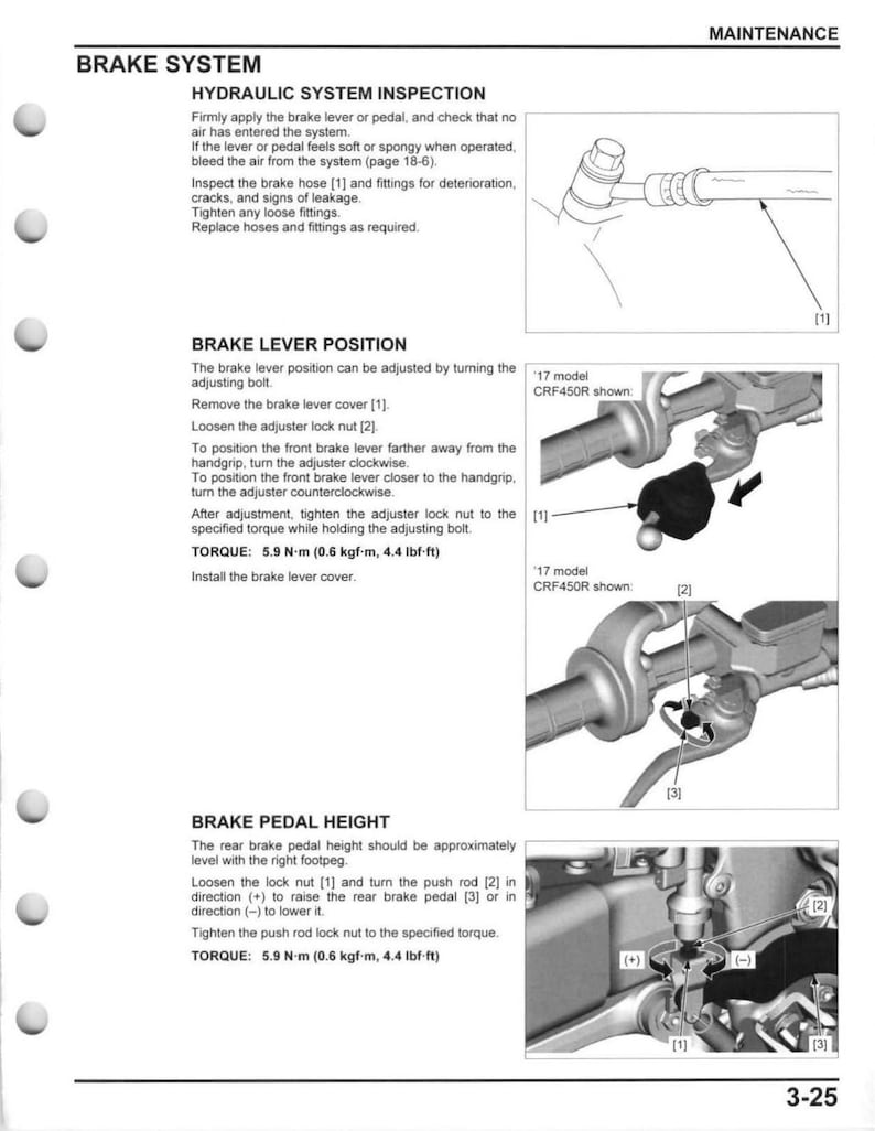 Honda CRF450R CRF450RX Service Manual service manual preview page 3