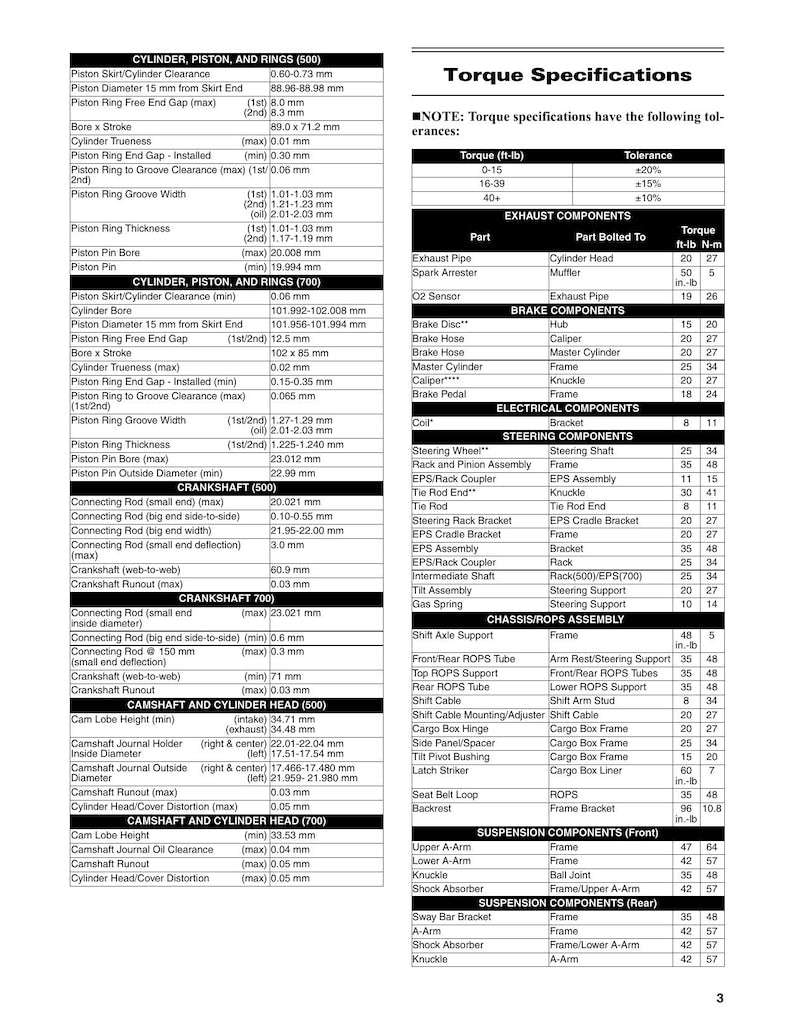 Arctic Cat HDX 500 700 Service Manual service manual preview page 9