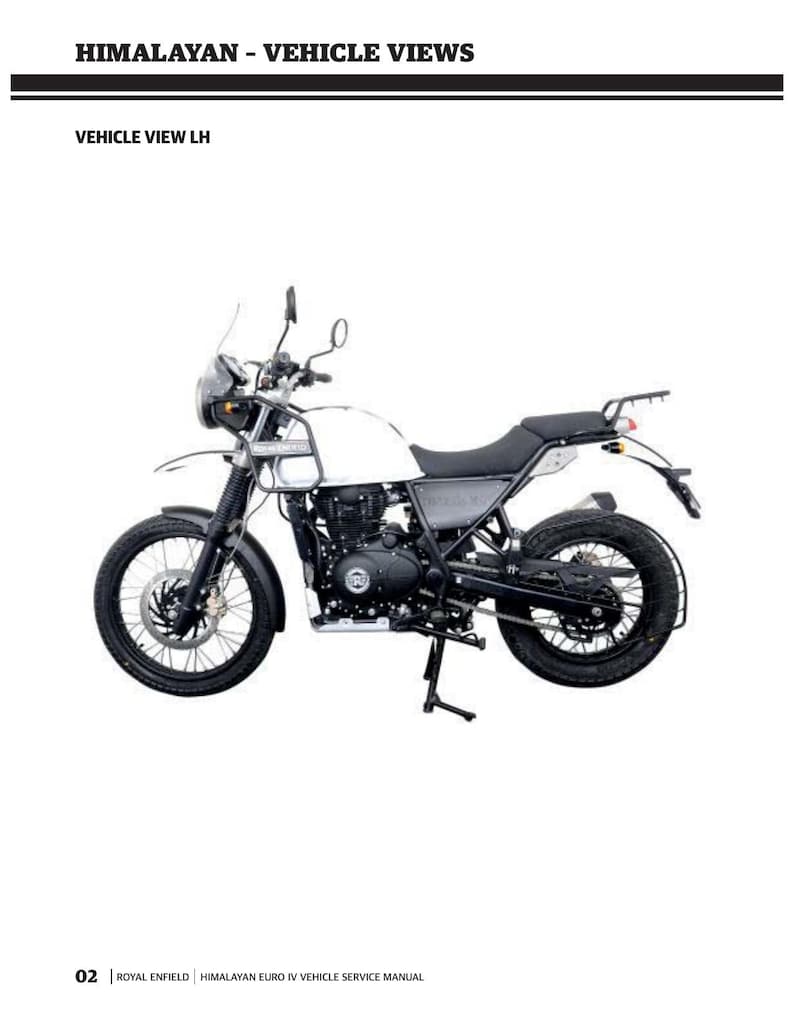Royal Enfield Himalayan Euro IV Service Manual service manual preview page 6