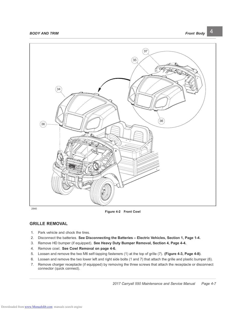 Club Car Carryall 550 Service Manual service manual preview page 2