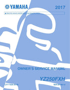 Yamaha YZ250FX Service Manual service manual preview page 2
