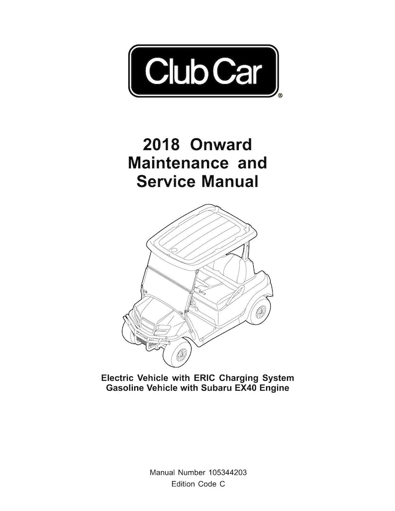 Club Car Onward Service Manual service manual preview page 2