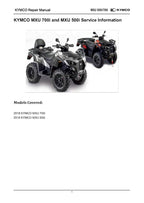 KYMCO MXU 700i 500i Service Manual 2018-2022 ATV service manual preview page 2