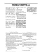 Yamaha YZ250FX Service Manual 2018-2022 Motorcycle service manual preview page 8