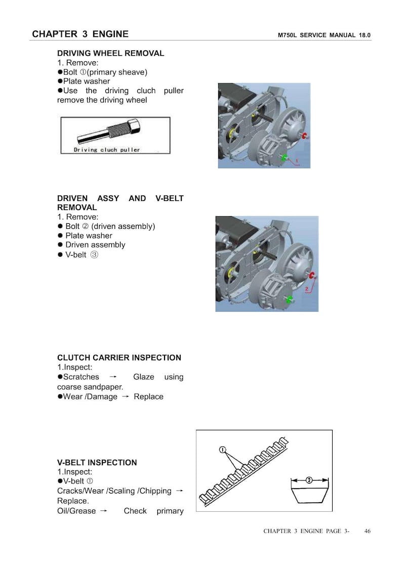 Linhai HY740STL M750L Service Manual 2018-2022 ATV Repair service manual preview page 3