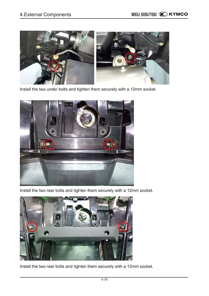 KYMCO MXU 700i 500i Service Manual 2018-2022 ATV service manual preview page 3
