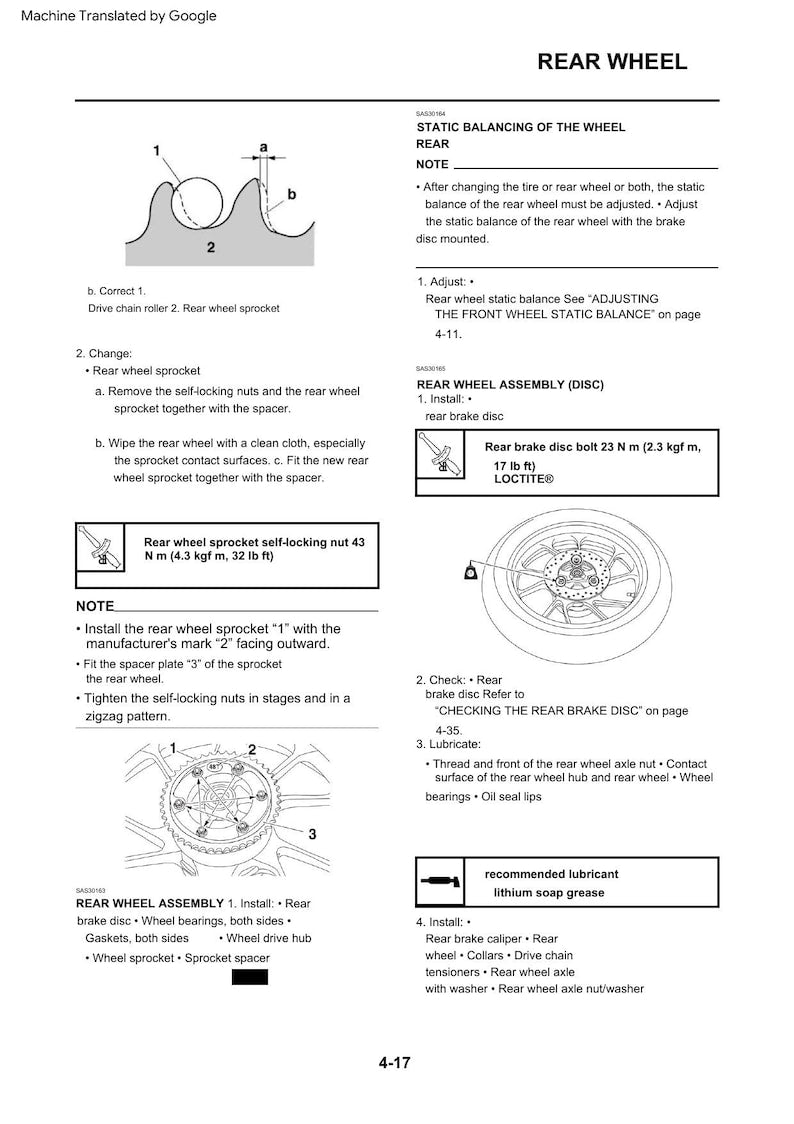 Yamaha YZF-R15 Service Manual service manual preview page 4