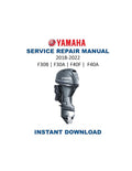 Yamaha F30 F40 Outboard Service Manual PDF service repair manual cover