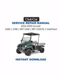 Club Car Carryall 1500 1700 XRT 1550 Service Manual PDF service repair manual cover