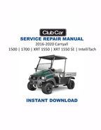 Club Car Carryall 1500 1700 XRT 1550 Service Manual PDF service repair manual cover