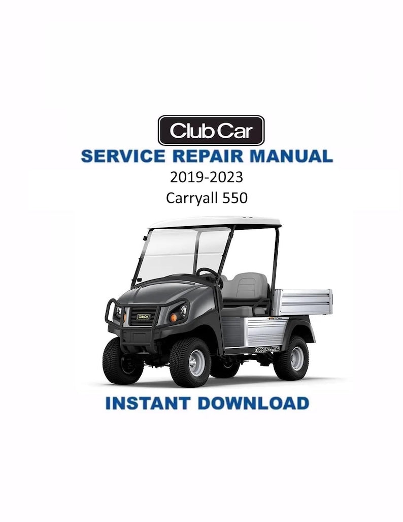 Club Car Carryall 550 Service Manual PDF service repair manual cover