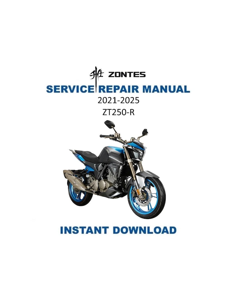Zontes ZT250-R Service Manual PDF service repair manual cover
