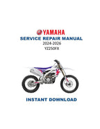 Yamaha YZ250FX Service Manual PDF service repair manual cover
