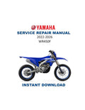 Yamaha WR450F Service Manual PDF service repair manual cover