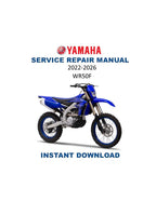 Yamaha WR250F Service Manual PDF service repair manual cover