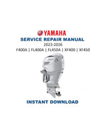 Yamaha F400A F450A XF400 xf450 Outboard Service Manual 2023-2026 PDF service repair manual cover