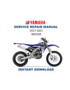 Yamaha WR250F WR250FH Service Manual PDF service repair manual cover
