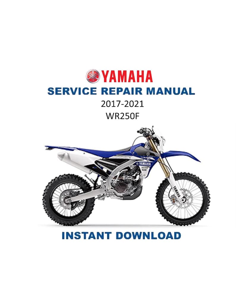 Yamaha WR250F WR250FH Service Manual PDF service repair manual cover