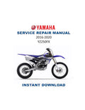 Yamaha YZ250FX Service Manual PDF service repair manual cover