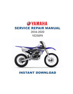 Yamaha YZ250FX Service Manual PDF service repair manual cover