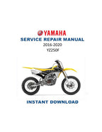 Yamaha YZ250F YZ250FG Service Manual PDF service repair manual cover