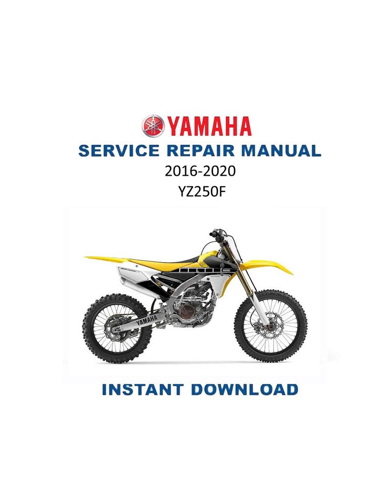 Yamaha YZ250F YZ250FG Service Manual PDF service repair manual cover