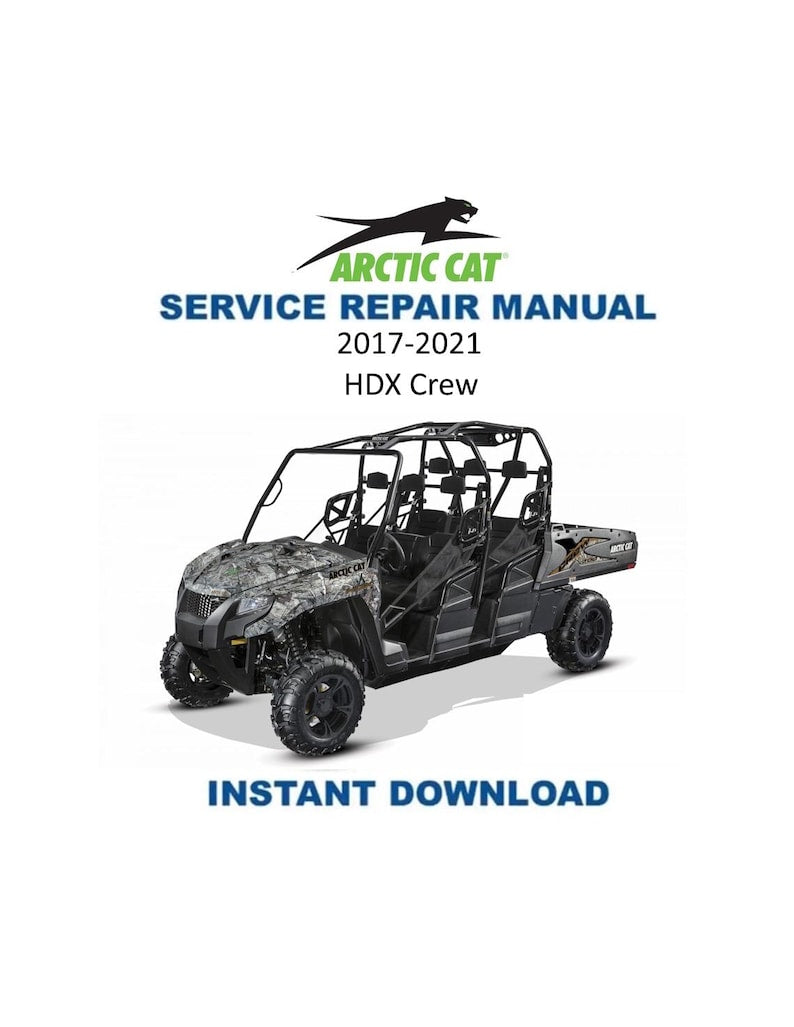 Arctic Cat HDX Crew Service Manual PDF service repair manual cover