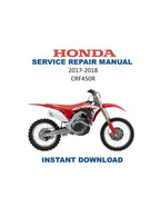 Honda CRF450R CRF450RX Service Manual PDF service repair manual cover