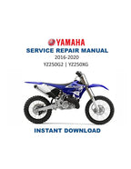 Yamaha YZ250 Service Manual PDF service repair manual cover