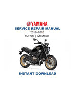 Yamaha XSR700 MTM690 Service Manual 2016-2020 Motorcycle PDF service repair manual cover