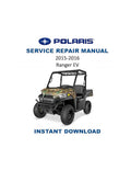Polaris Ranger EV Service Manual PDF service repair manual cover